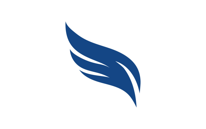 WIng bird falcon eagle angle logo v3 Logo Template