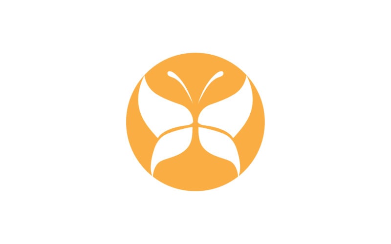 Wing butterfly beauty logo vector v1 Logo Template