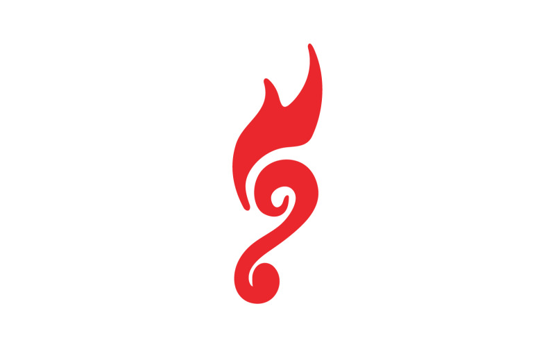 Hot fire burn vector logo v3 Logo Template