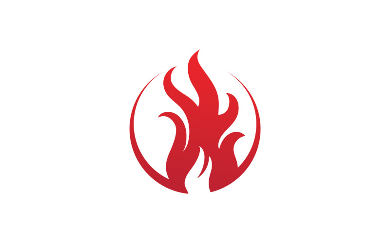 Hot fire burn vector logo v7 Logo Template