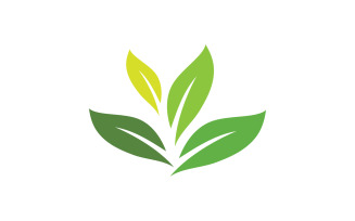 leaf nature go green logo vector v3