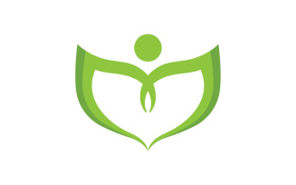 leaf nature go green logo vector v5