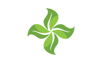 leaf nature go green logo vector v6