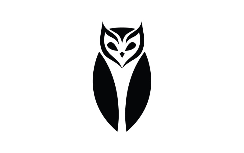 Owl head bird logo template vector v4 Logo Template