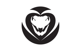 Viper snake logo vector template v4