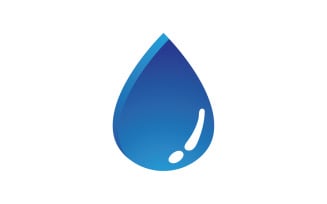 Water aqua drop nature logo vector v1