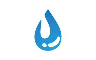 Water aqua drop nature logo vector v2