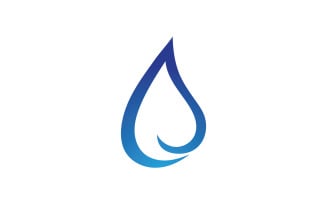 Water aqua drop nature logo vector v4