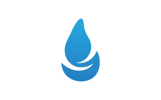 Water aqua drop nature logo vector v7