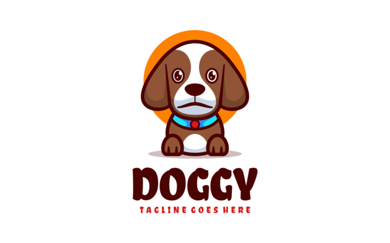 Doggy Mascot Cartoon Logo Logo Template