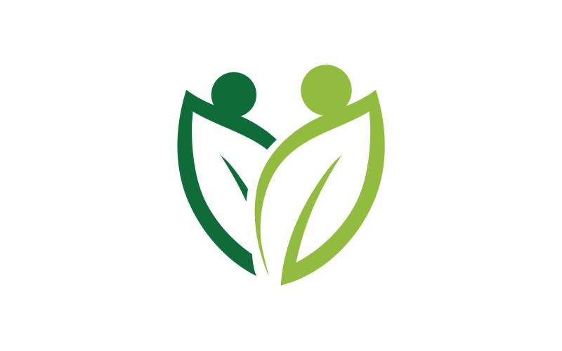 Eco leaf green tree element logo v4 Logo Template
