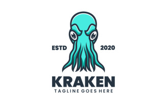 Kraken Simple Mascot Logo 1
