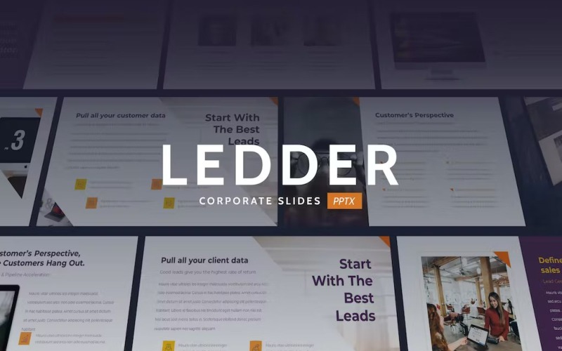 Ledder - Elegant Business Theme Powerpoint PowerPoint Template