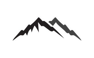 Mountain landscape vector template logo v1