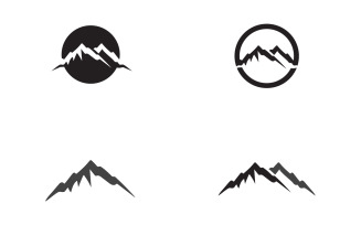 Mountain landscape vector template logo v2