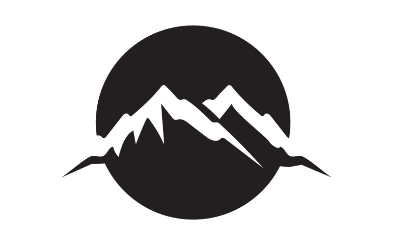 Mountain landscape vector template logo v3 Logo Template