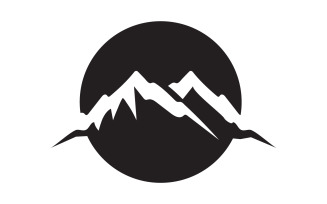 Mountain landscape vector template logo v3