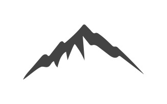 Mountain landscape vector template logo v6