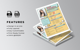 Resume and CV Template Flyer 1