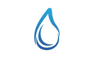Water aqua drop nature logo vector v16
