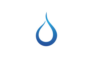 Water aqua drop nature logo vector v17