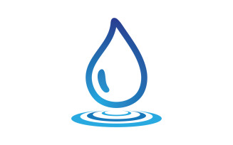 Water aqua drop nature logo vector v19