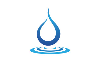 Water aqua drop nature logo vector v20