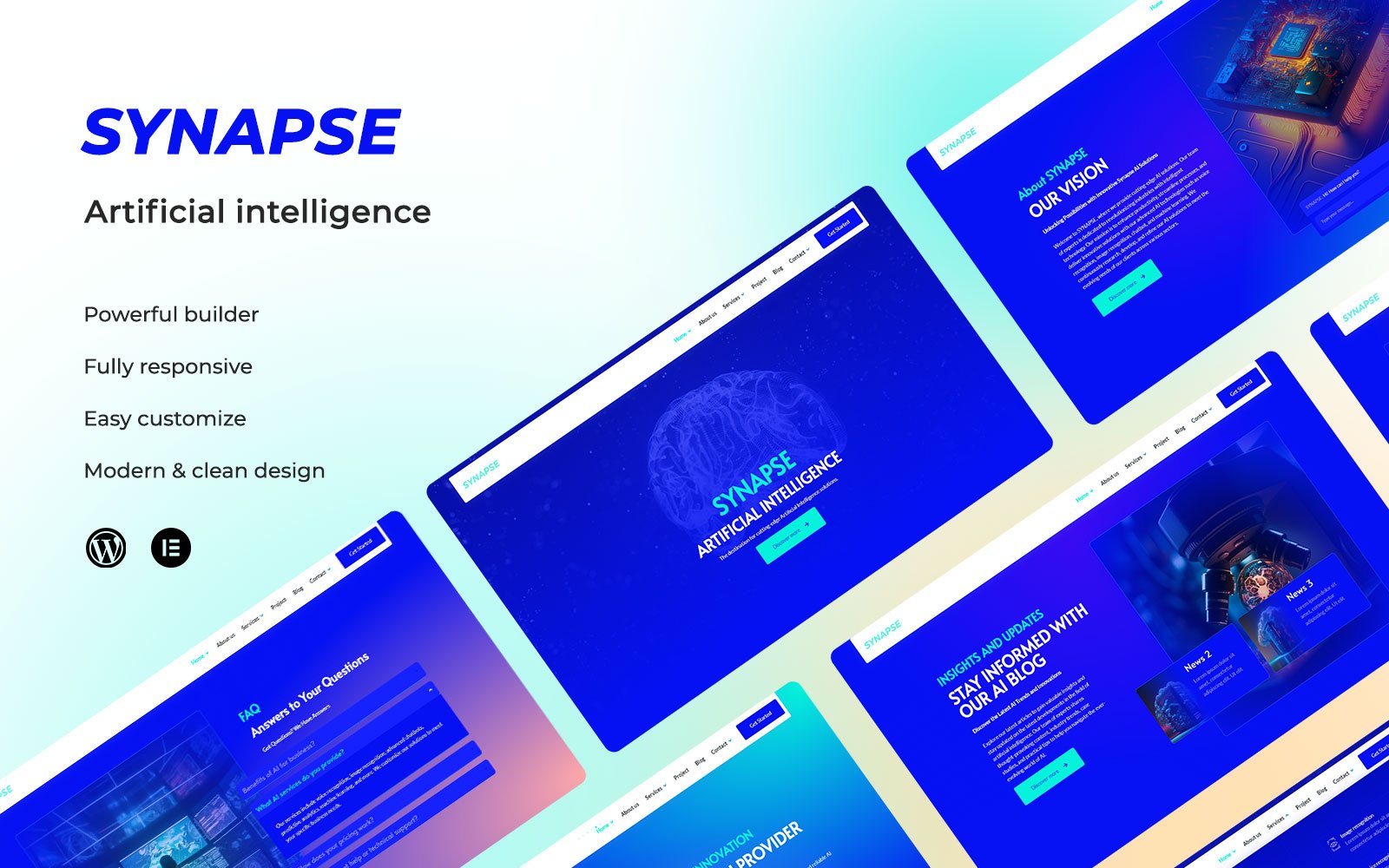 Kit Graphique #348470 Intelligence Template Web Design - Logo template Preview