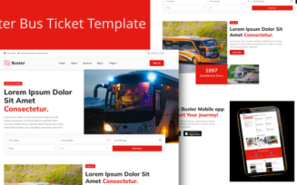 Buster - Bus ticket HTML Template