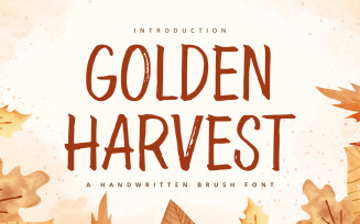 Golden Harvest - Handwritten Font