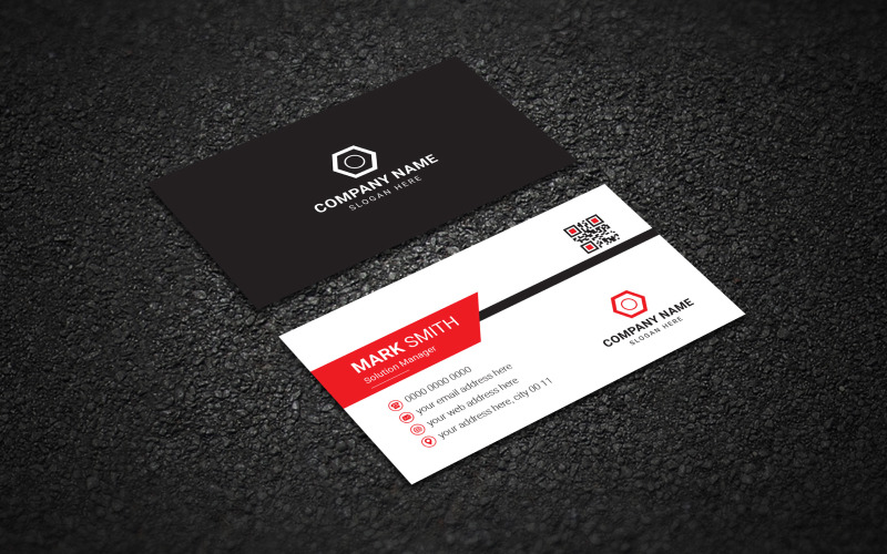 Modern and Simple Professional Business Card Template Corporate Identity