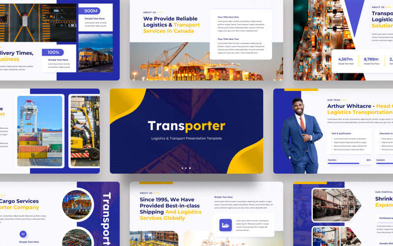 Transporter - Logistics And Transport Keynote Template