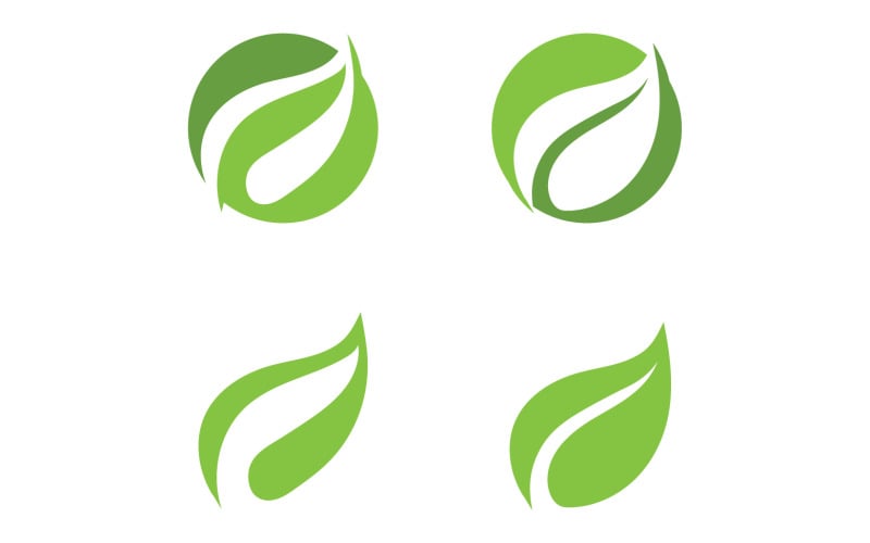Eco green nature tree element logo v1 Logo Template