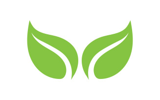 Eco green nature tree element logo v5