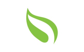 Eco green nature tree element logo v6