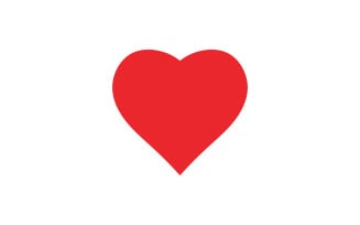 Heart love valentine element logo vector v2