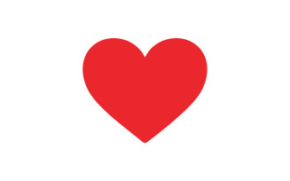 Heart love valentine element logo vector v6