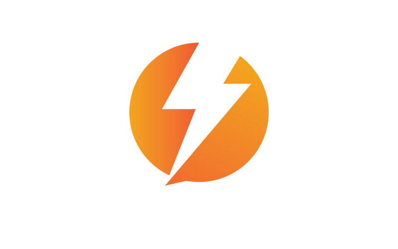 Strom thunderbolt flash lightning logo v12 Logo Template
