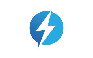 Strom thunderbolt flash lightning logo v13