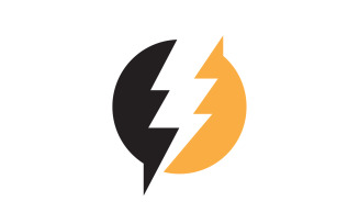 Strom thunderbolt flash lightning logo v15