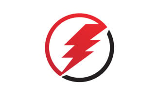 Strom thunderbolt flash lightning logo v19
