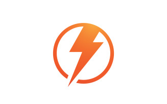 Strom thunderbolt flash lightning logo v21
