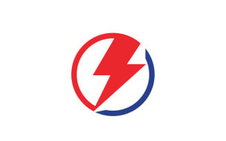 Strom thunderbolt flash lightning logo v23