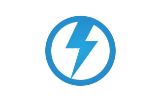 Strom thunderbolt flash lightning logo v26