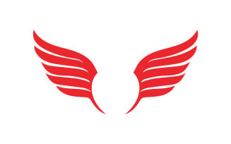 Wing falcon bird logo vector v2