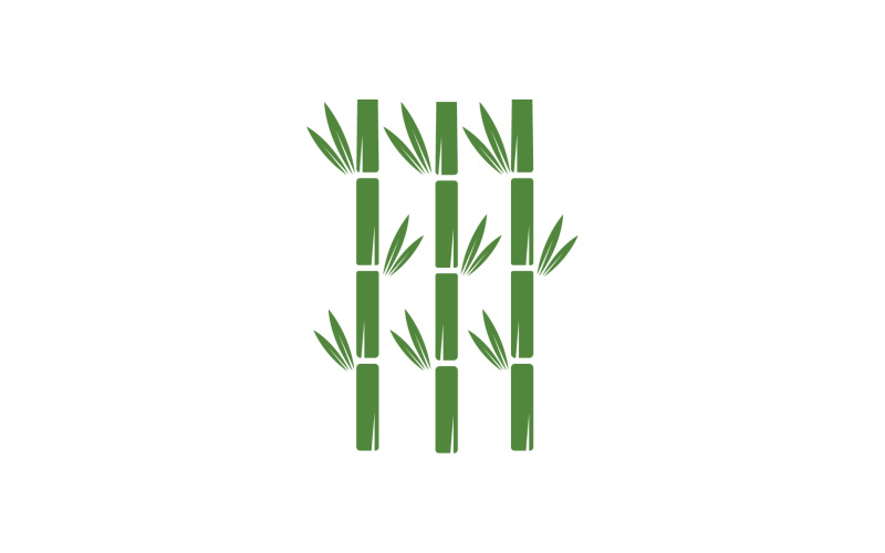 Bamboo tree logo vector v12 Logo Template