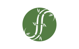 Bamboo tree logo vector v1