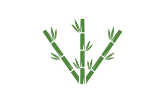 Bamboo tree logo vector v21