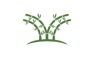 Bamboo tree logo vector v24
