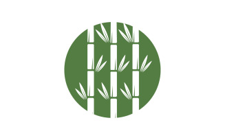 Bamboo tree logo vector v27